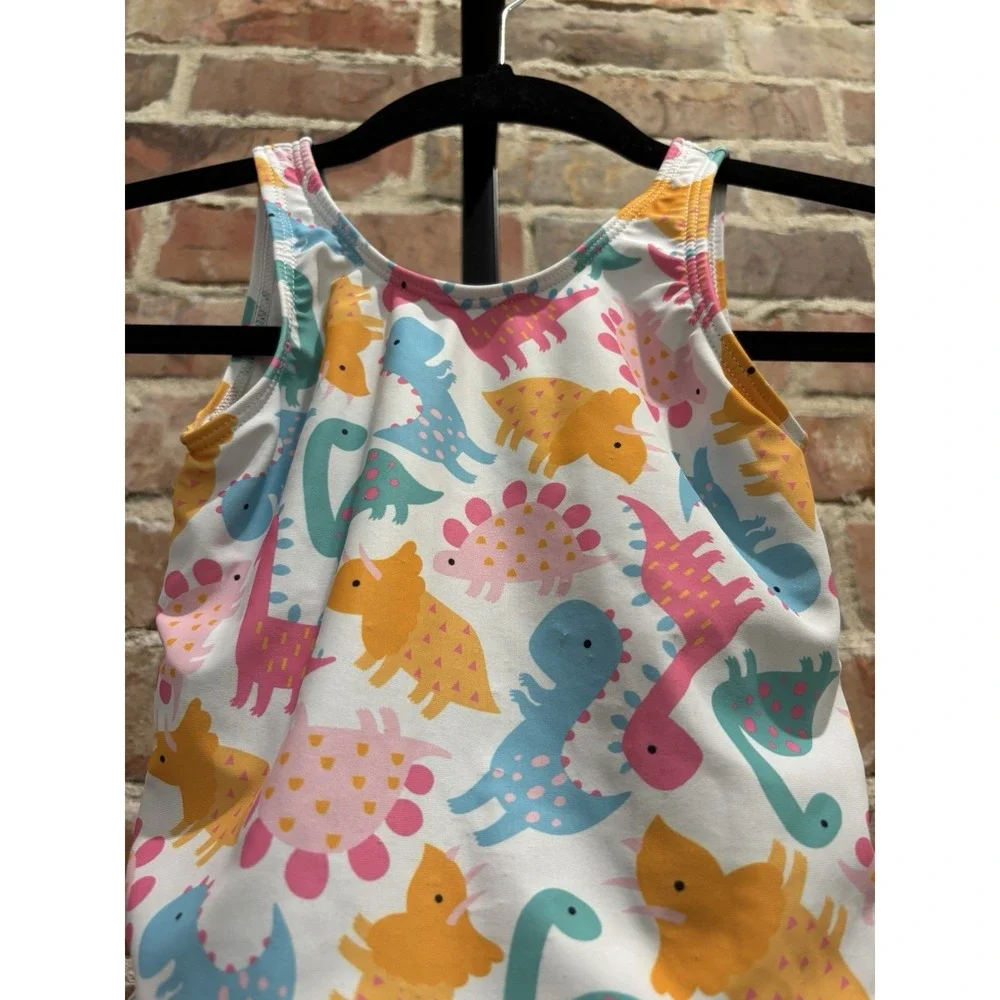 Toddler 2-3Y‎ Pink Dinosaur Swimsuit Girls Dinosaur Swimming Gear, Quick Ship!!